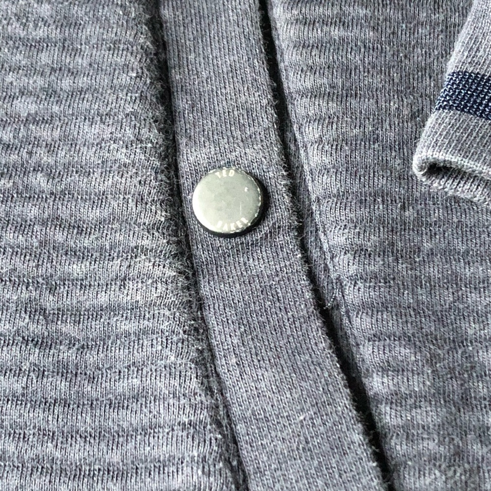 Ted Baker London Blue Gray Men Medium Zip Jacket - Picture 2 of 8